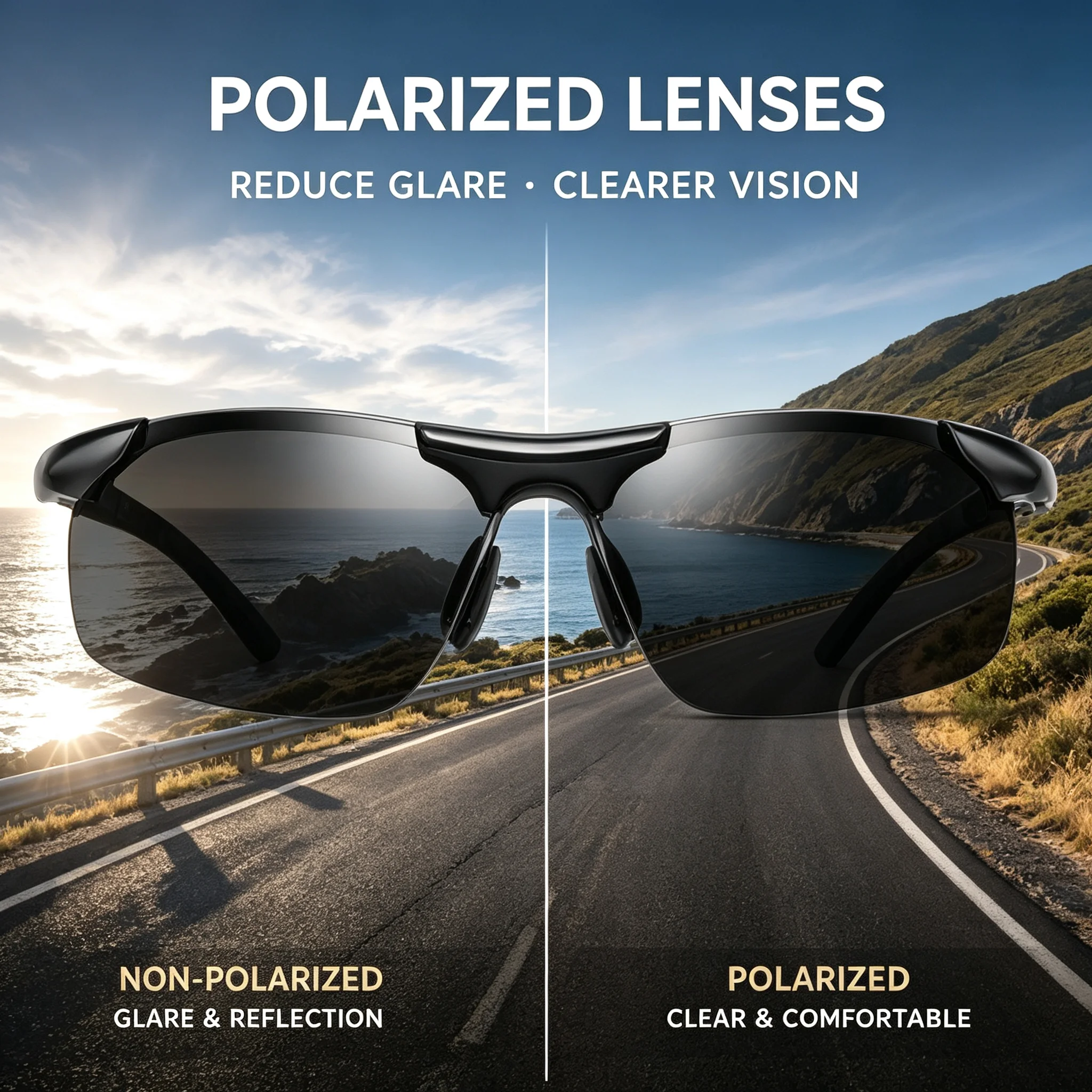 نظارات شمسية رجالية مستقطبة مض - مراجعة Sunglasses Polarized Men وسعره
