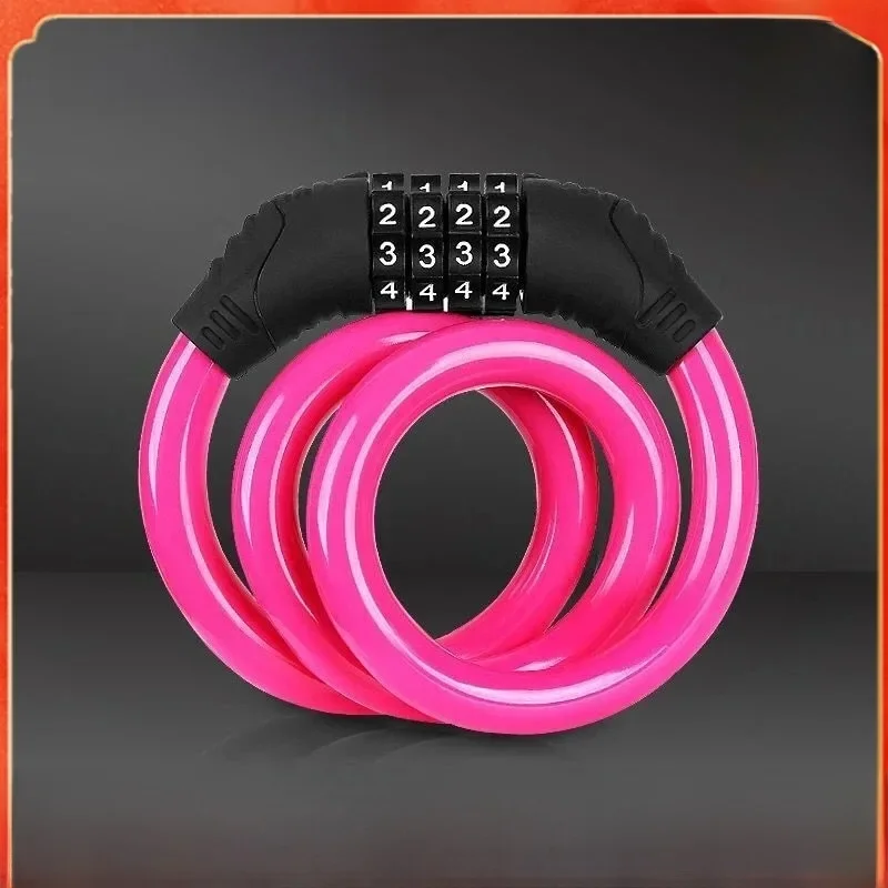 AliExpress NONE Bicycle Locks Anti-theft Mtb Bike Steel Wire Padlock 4Digit Password Electric Scooter Motorcycle Locks MTB Bicycle Accessories