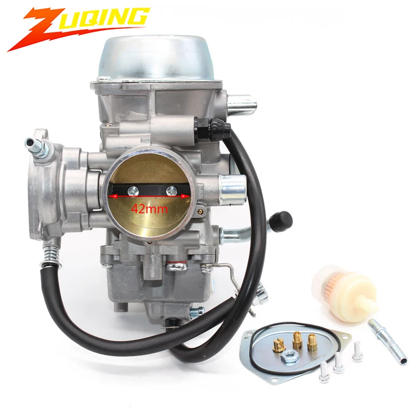 

42mm Carburetor For Yamaha Raptor 660 Grizzly 600 1998 1999 2000 2001 ATV UTV 400-700cc Carb Motorcycle Modification Accessories