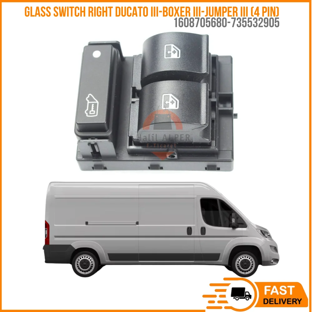 

FOR GLASS SWITCH LEFT Y.M DUCATO IV-BOXER IV-JUMPER IV (8 PIN) OEM 1608705680-735532905 SUPER QUALITY HIGH SATISFACTION REASONABLE