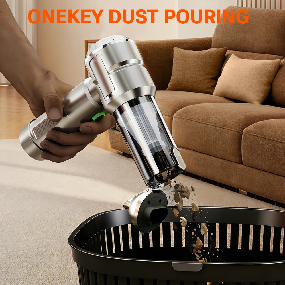 SZUK New Portable Car Vacuum Cleaner Mini blower Multi Handheld Cleaning Machine with LED Light Powerful Wireless Vacuum Cleaner - Image 4