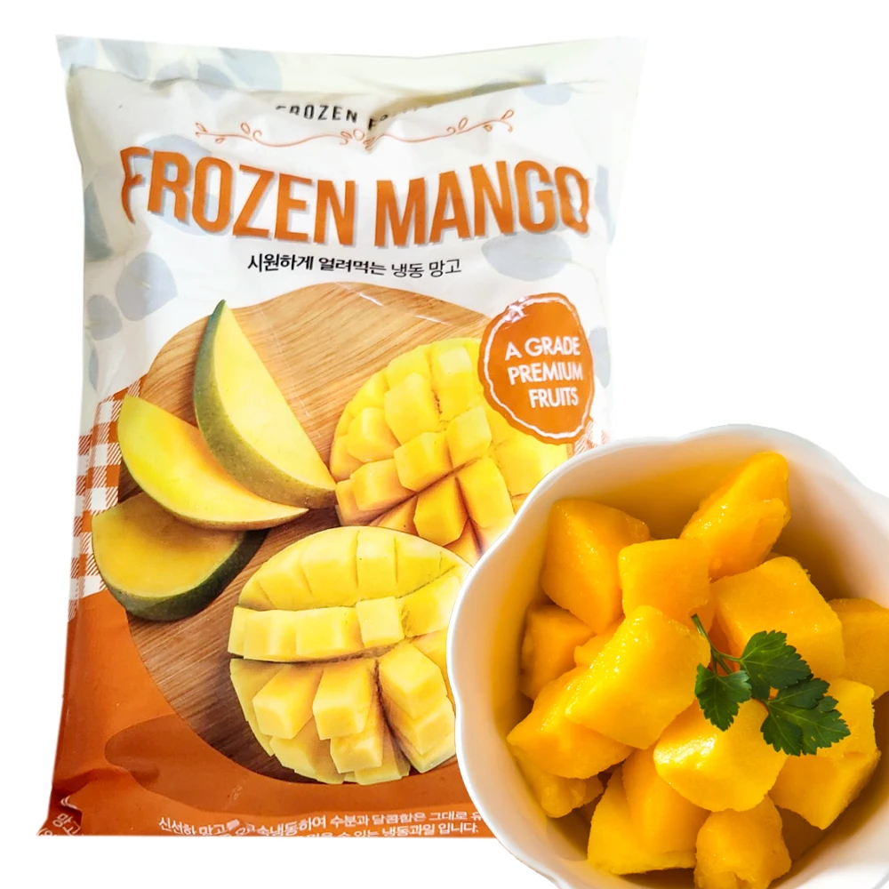 Sweet Cool Frozen Mango Dice 1kg Global Tropical Fruit Business Shake