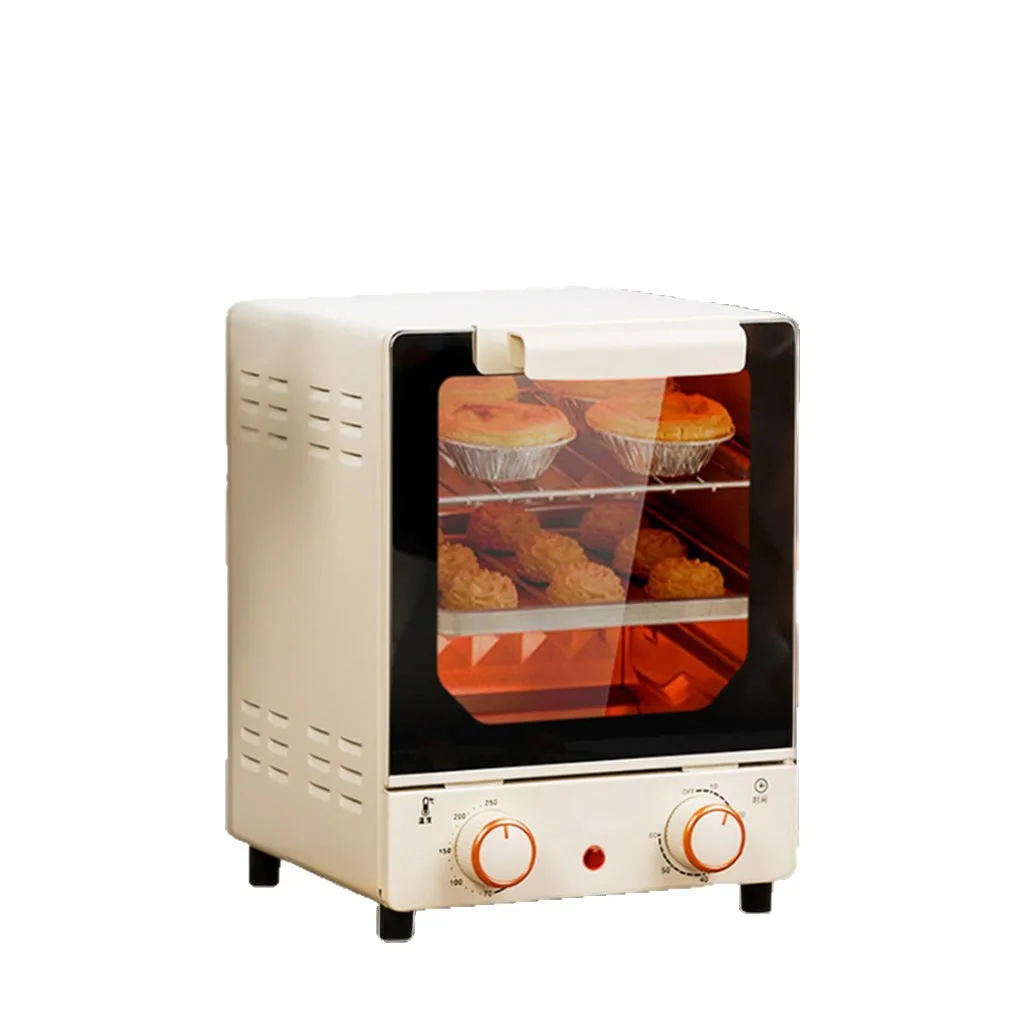 16L Mini Electric Oven 3 Tier Toaster Oven with Timer Temperature Control Compact Countertop Oven for Baking Roasting Home Kitch image 4