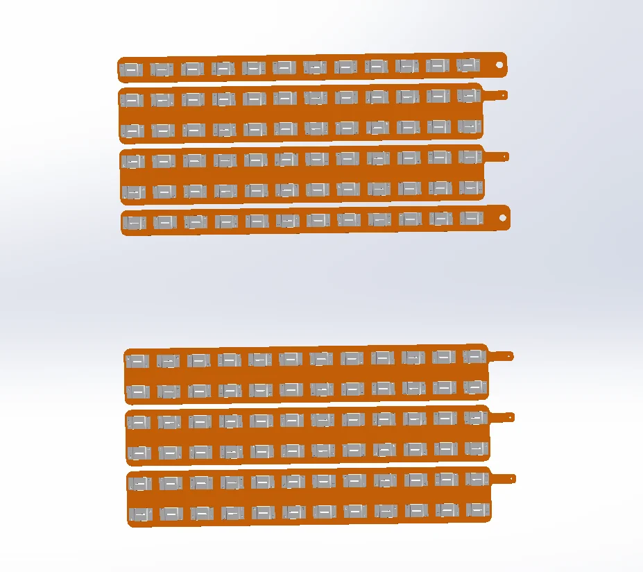 WELLGO Custom copper nickel composite busbars, featuring excellent heat dissipation and easy spot welding for 18650 battery pack