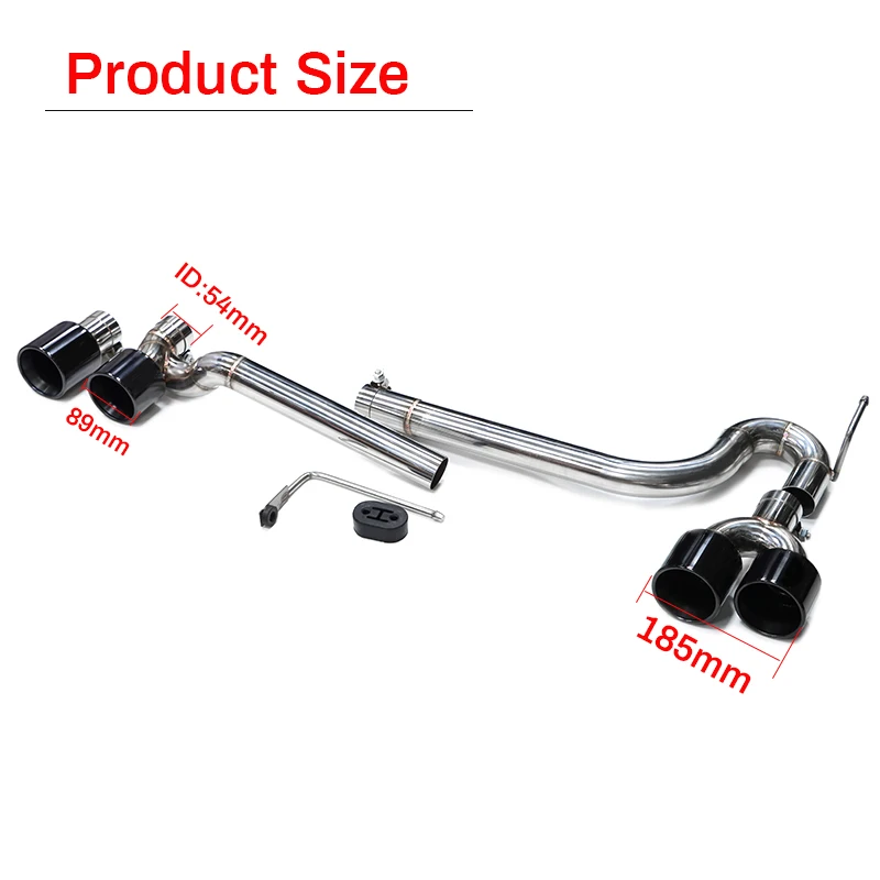 Quad Exhaust Tip For BMW F10 F11 520i 525i 528i 535i M Sport Exhaust System Muffler Tip Nozzle 304 Stainless SteelTailpipe