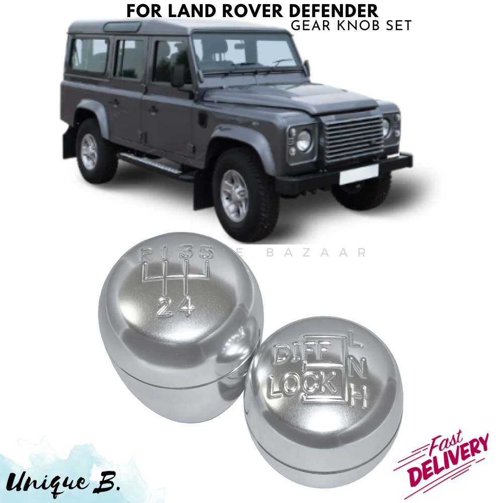 For Land Rover Defender LT77 Gear And Terrain Lever Knob Set DA6600 1984-1993 Model Years Accessory Parts