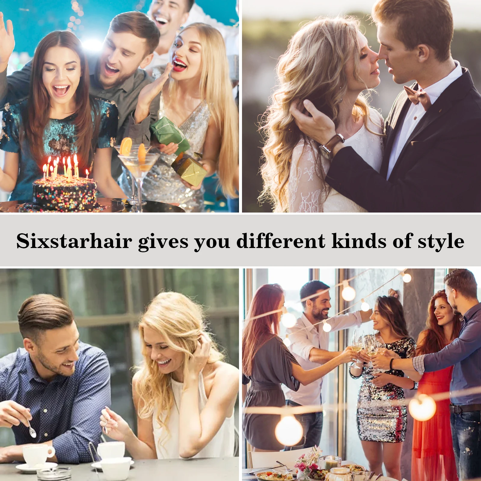 Sixstarhair 7 قطع ريمي عذراء الشعر البشري كليب الإضافية 120 جرام و 140 جرام/حزمة 16/18/20/22 بوصة كليب في الشعر التمديد للنساء