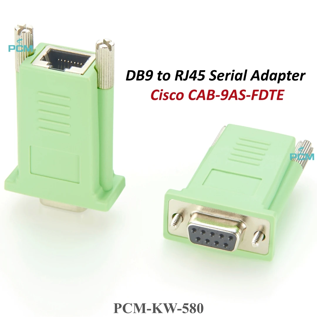 DB9 a RJ45 hembra enchufe adaptador de consola Cable conector Cisco Compatible CAB-9AS-FDTE para módem POS terminal RS232