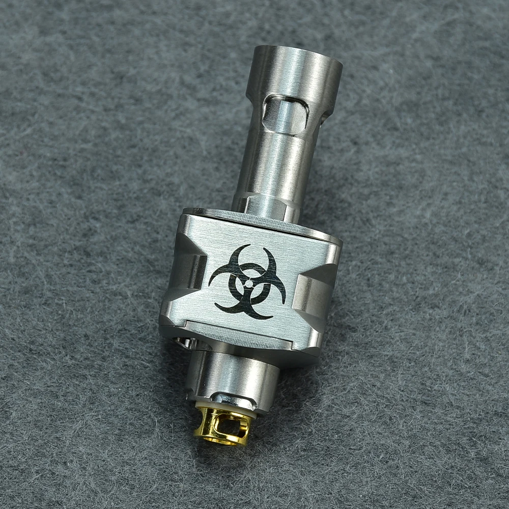 Protokoll atom B-HZRD biohazard edition style bridge rba für boro/billet/bb mod air pin vs docht bridg'd v2 style rba bridge