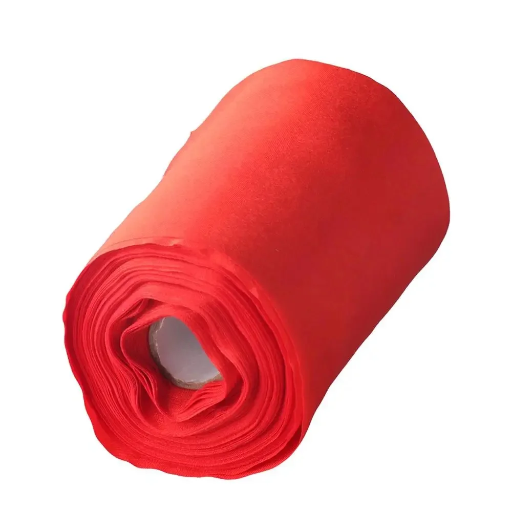 Grand Ruban en Satin Rouge Solide de 4 Pouces x 22Yards de Large, pour Cérémonie de Concours, Mariage, Noël, Festival, Décoration