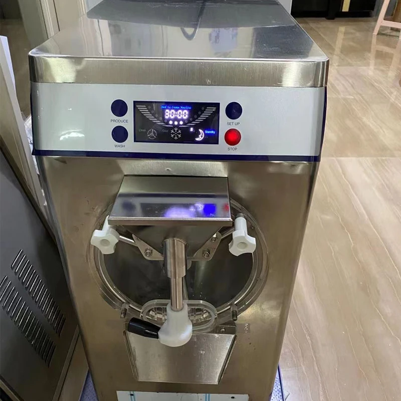 Hard Ice Cream Machine Commercial Cold Refrigerator Gelato Sundae Freezer Yogurt Maker Bars Cafes Hotel Restaurant