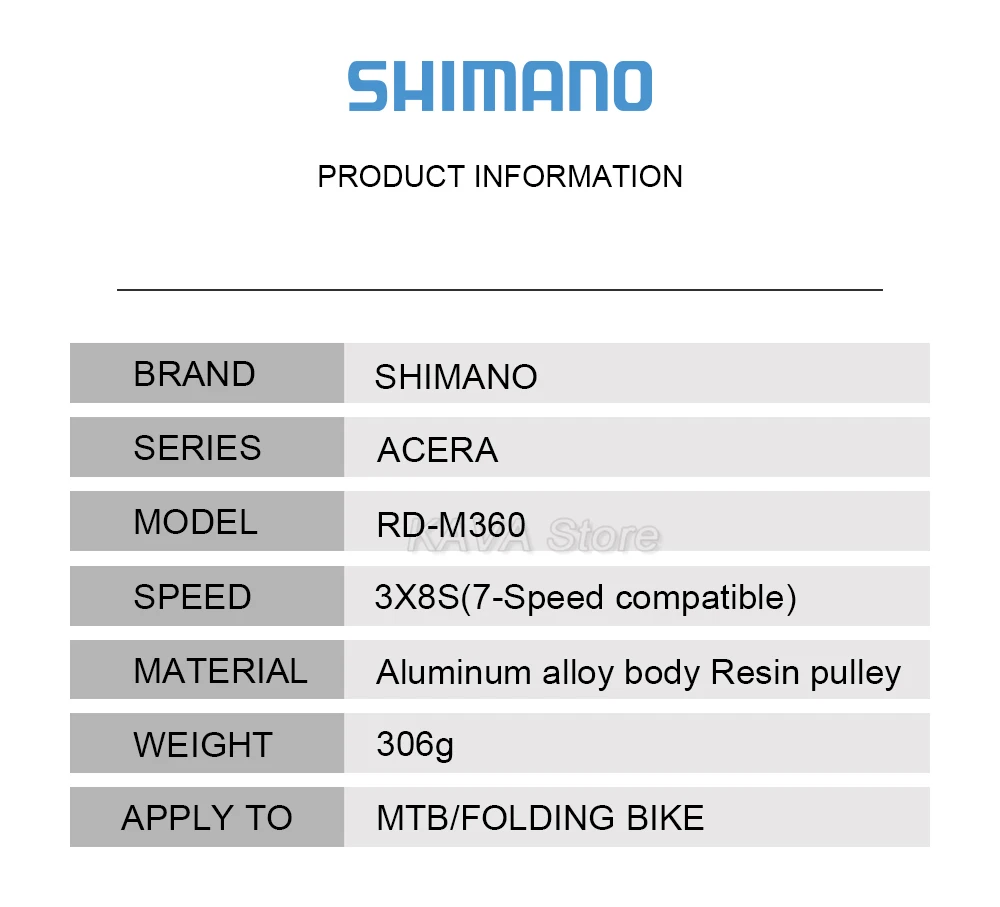 Shimano 8-Gang-MTB-Gruppe M310 M360 Schaltwerk 8S M315 Shifter HG31-8 8V Kassette 32T 34T Mountainbike-Kette HG71 HG41 – Detail 16