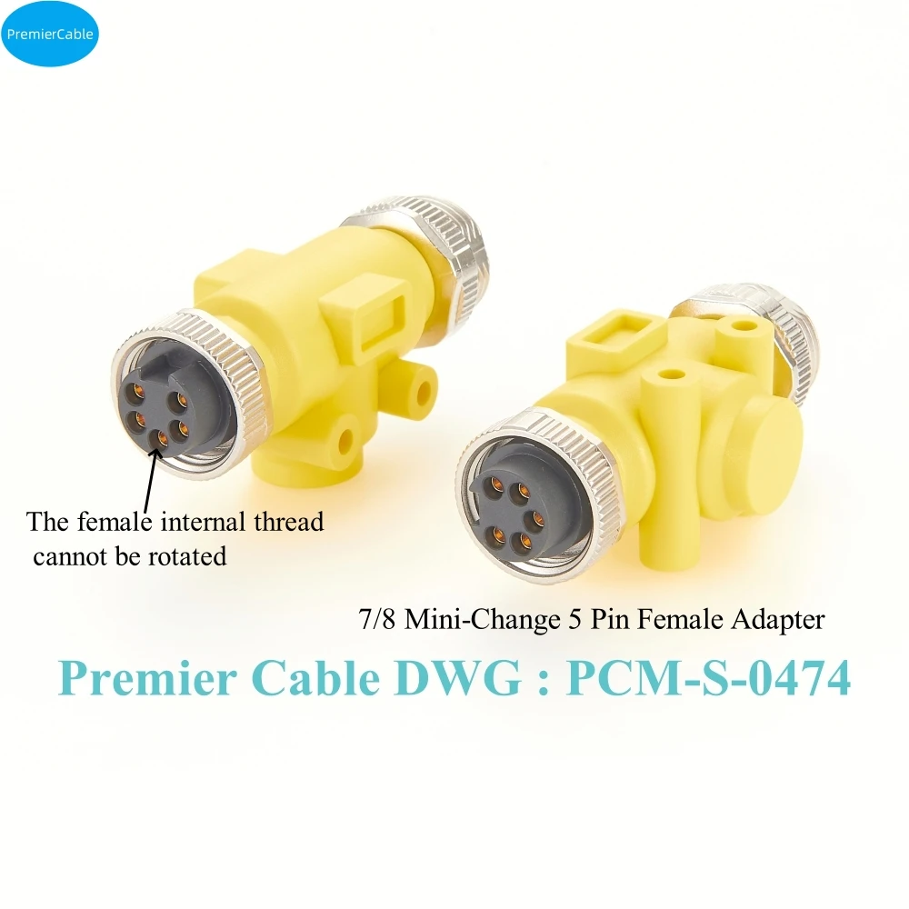 NMEA2000 Mini-Change DeviceNet CANbus CC-Link CANopen Gender Changer Coupler Female to Female 7/8