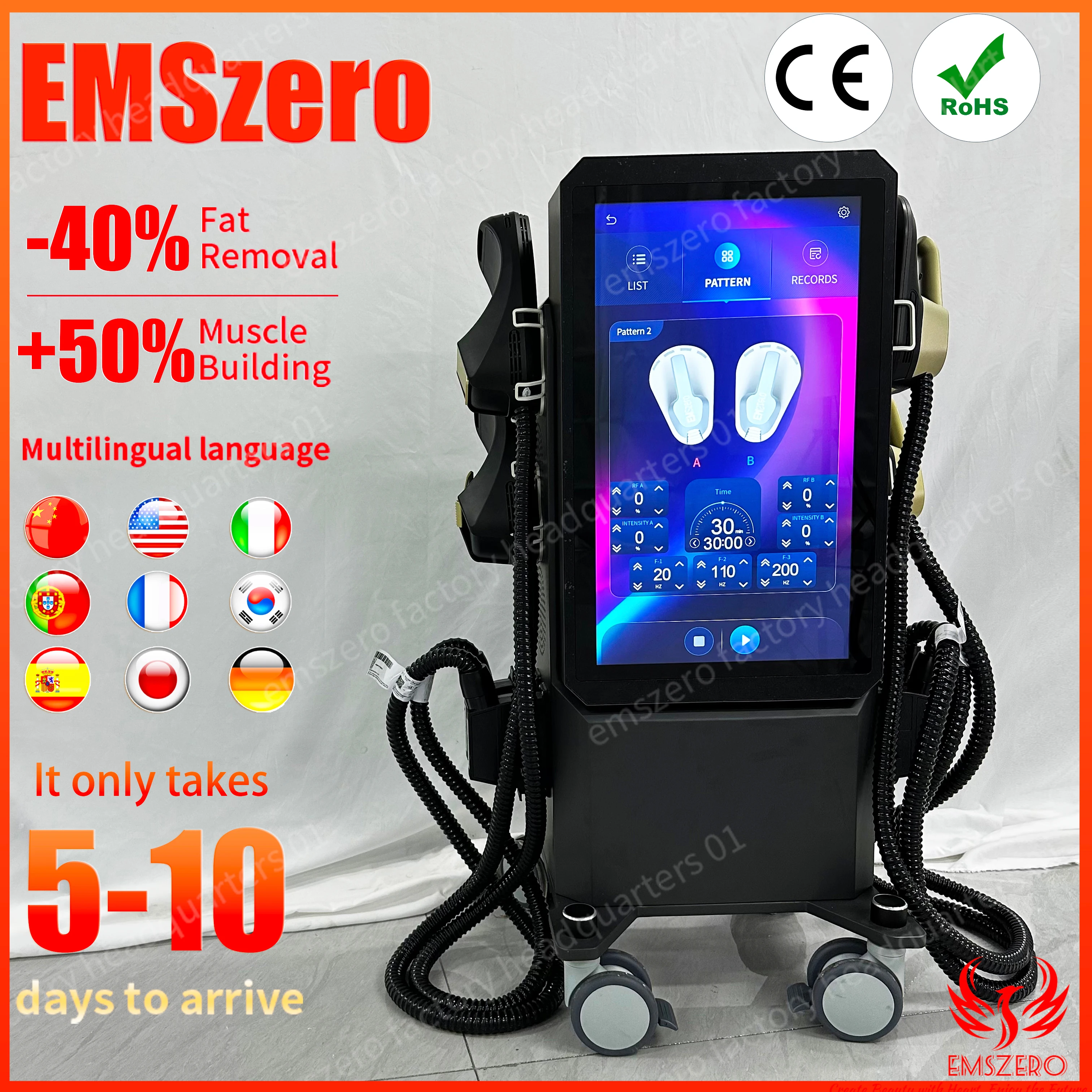 

DLS-EMSLIM Neo EMS Slimming Machine Electromagnetic Muscle Stimulation Body Sculpting Pelvic Shap Nava RF 6500W hi-emt EMSzero