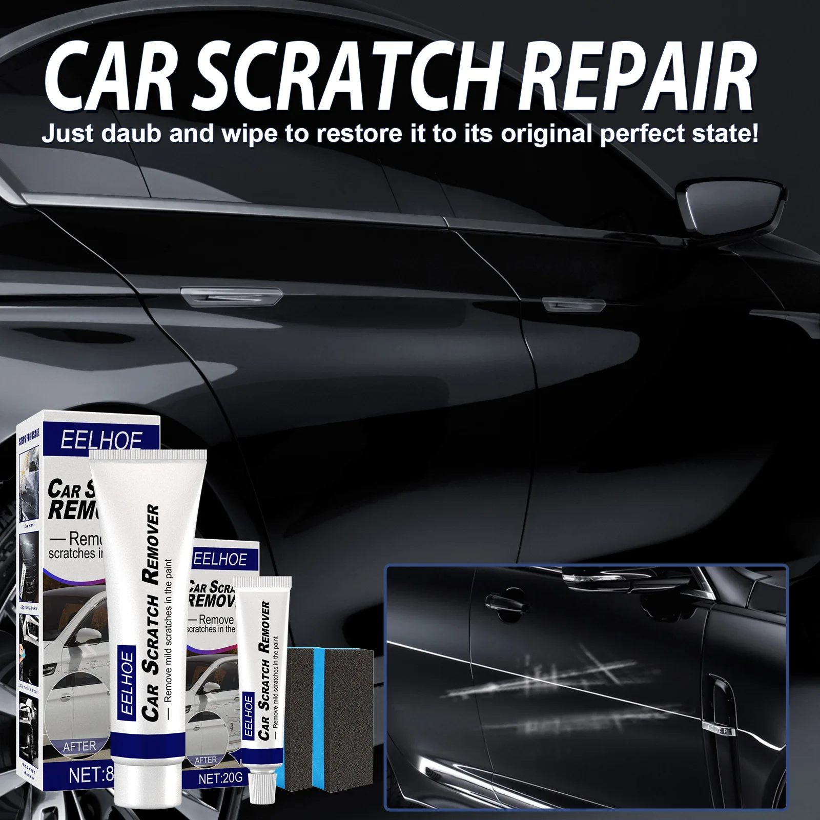 Car Scratch Remover Paint Care Tools Auto Swirl Remover Scratches Repair Polishing Auto Body Grinding Compound Anti Scratch Wax