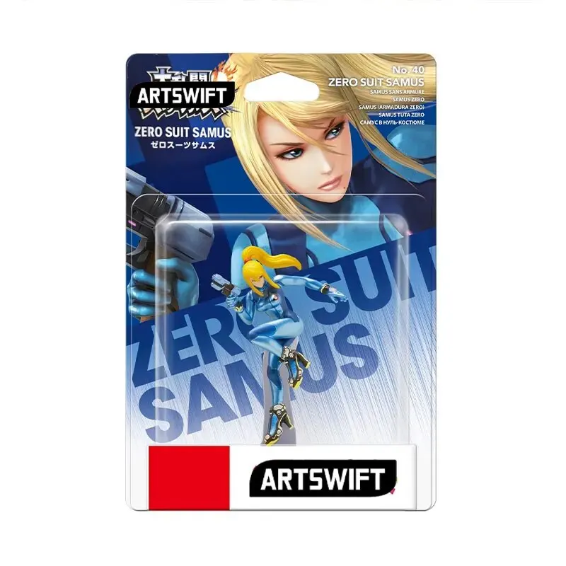 متجر ARTSWIFT-تمثال NFC أصلي لـ NS ، Samus Zero ، بدلة EMMI ، إصدار آسيا ، المنطقة الحرة ، مجموعة 2 حزمة
