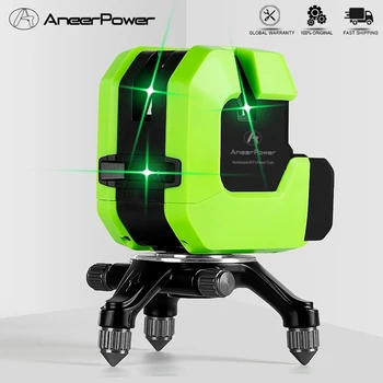 360 rotation new 5 lines 3D laser level laser brightness adjustable Slash automatic leveling vertical cross indoor outdoor