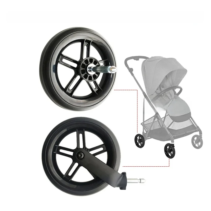 NUR Melio 17 cm Vorder- oder Hinterrad für Cybex Melio 2/3/Carbon/Pro Series Buggy-Zubehör. Anderer Kinderwagen sind NICHT kompatibel!! !