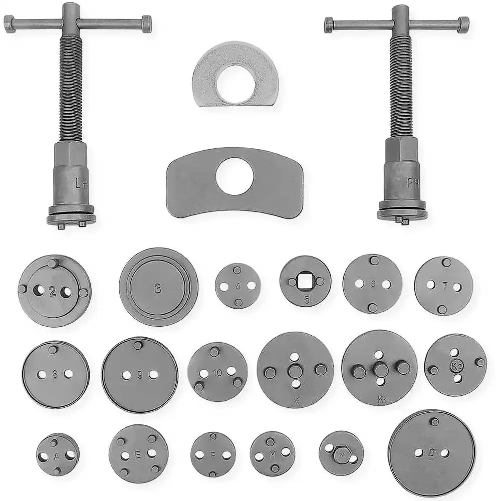 Piston Repositioner Set 22 Pieces |   Universal Disc Brake Kit with Sturdy Case |   Compatible with Most Vehicles