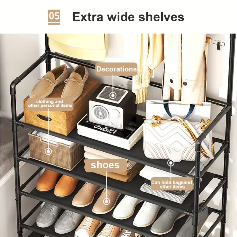 5-Tier Entryway Storage Rack 5
