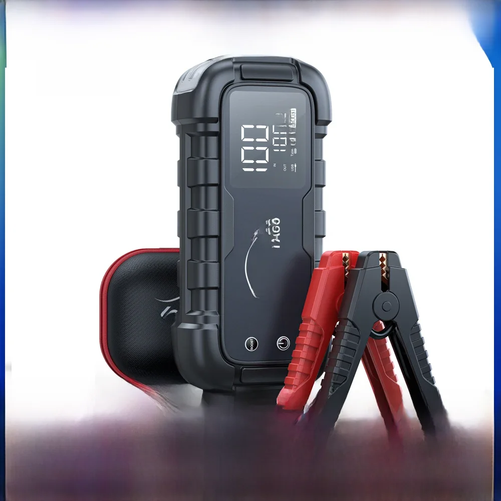 6000A Jump Starter 150W DC Ładowarka samochodowa 3.3 Ekran LED 600 lumenów Latarka Ładowarka Super urządzenie rozruchowe — zdjęcie 2