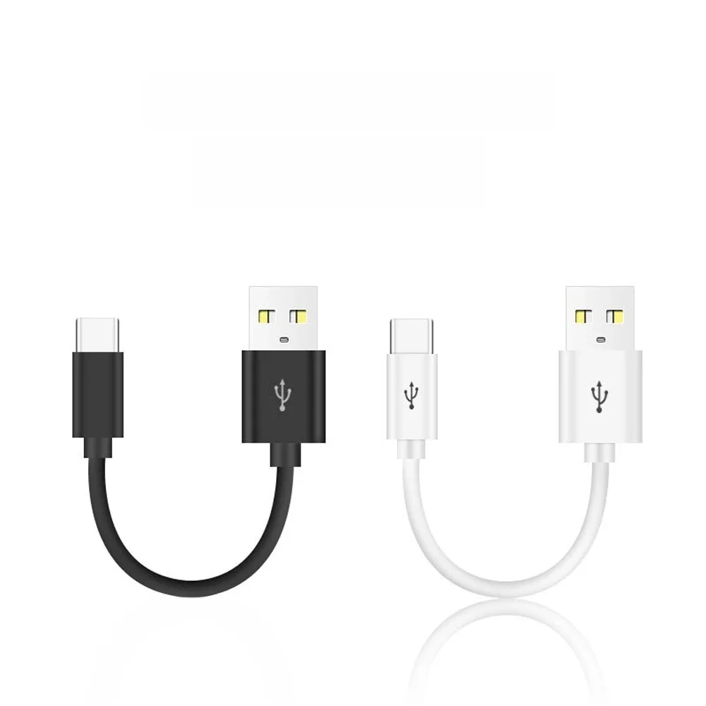 20/10 cm ultrakurzes USB-Typ-C-Kabel, 3 A-Stecker, USB-A auf Stecker, Typ-C-Datenkabel für Samsung Huawei Xiaomi, Schnellladekabel