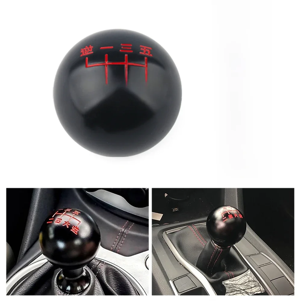 Ze stopu aluminium ze stopu aluminium styl JDM czarny 6 prędkości M10X1.5/M10X1.25/M8X1.25 gałka zmiany biegów dla Honda Acura/TOYOTA/NISSAN — zdjęcie 2