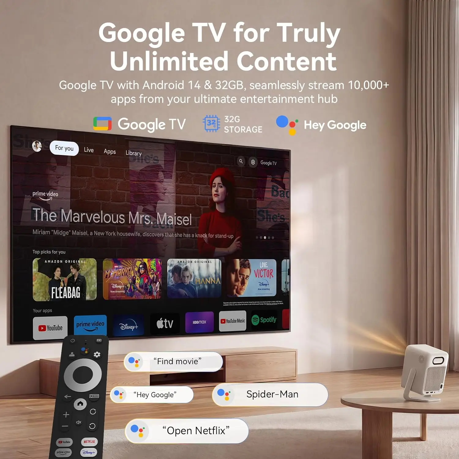2026年新製品] Wanbo T2 Ultra Google TV 14 プロジェクター