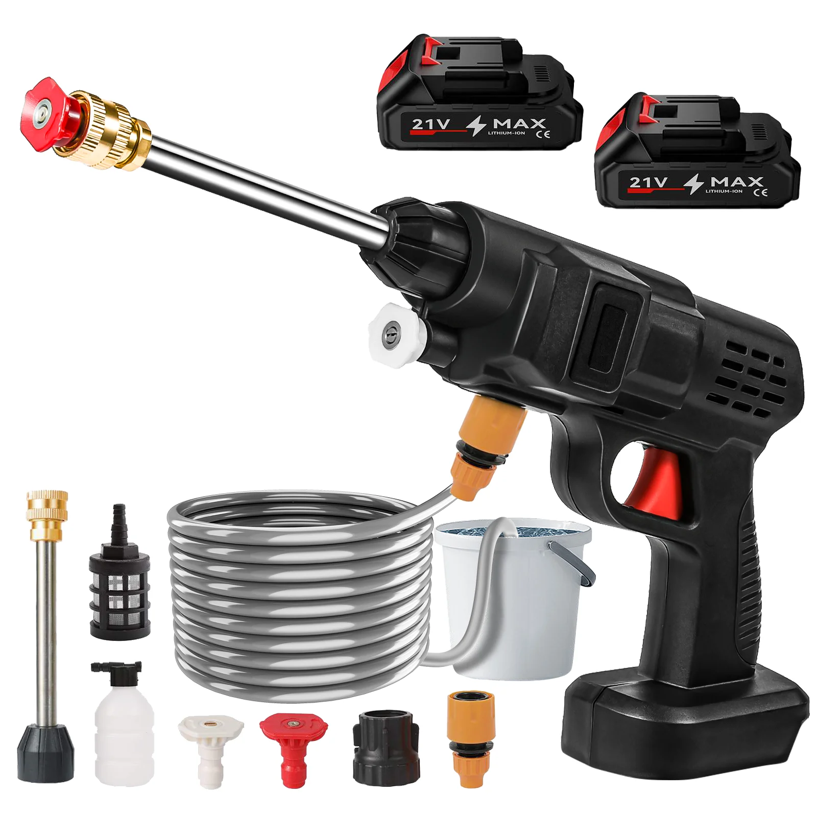 Makita – nettoyeur haute pression sans fil Portable, pistolet à eau par pulvérisation, Machine de nettoyage d'eau à pression pour lavage de voiture, batterie 21V