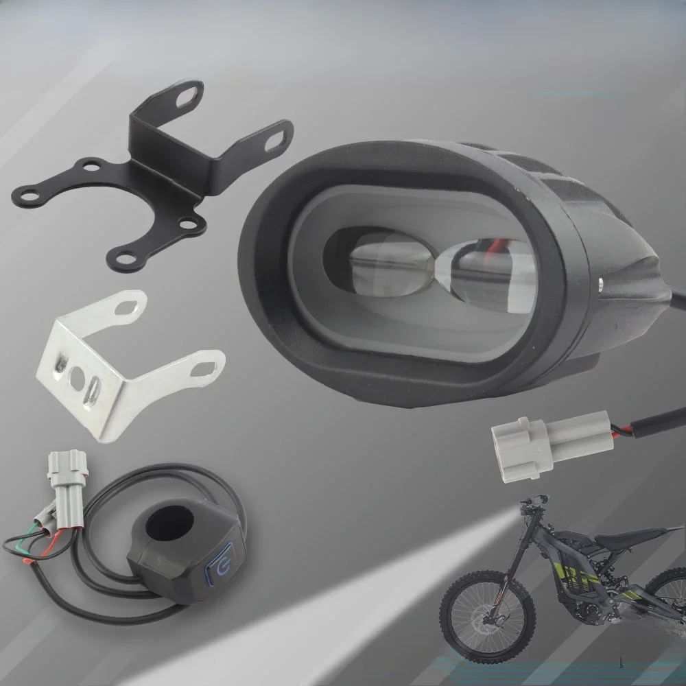 AliExpress PowerMotor for Surron Light Bee Accessories Motorcycle Front Headlight Switch  with Bracket Plug Motocross Parts for SURRON Electric Bike