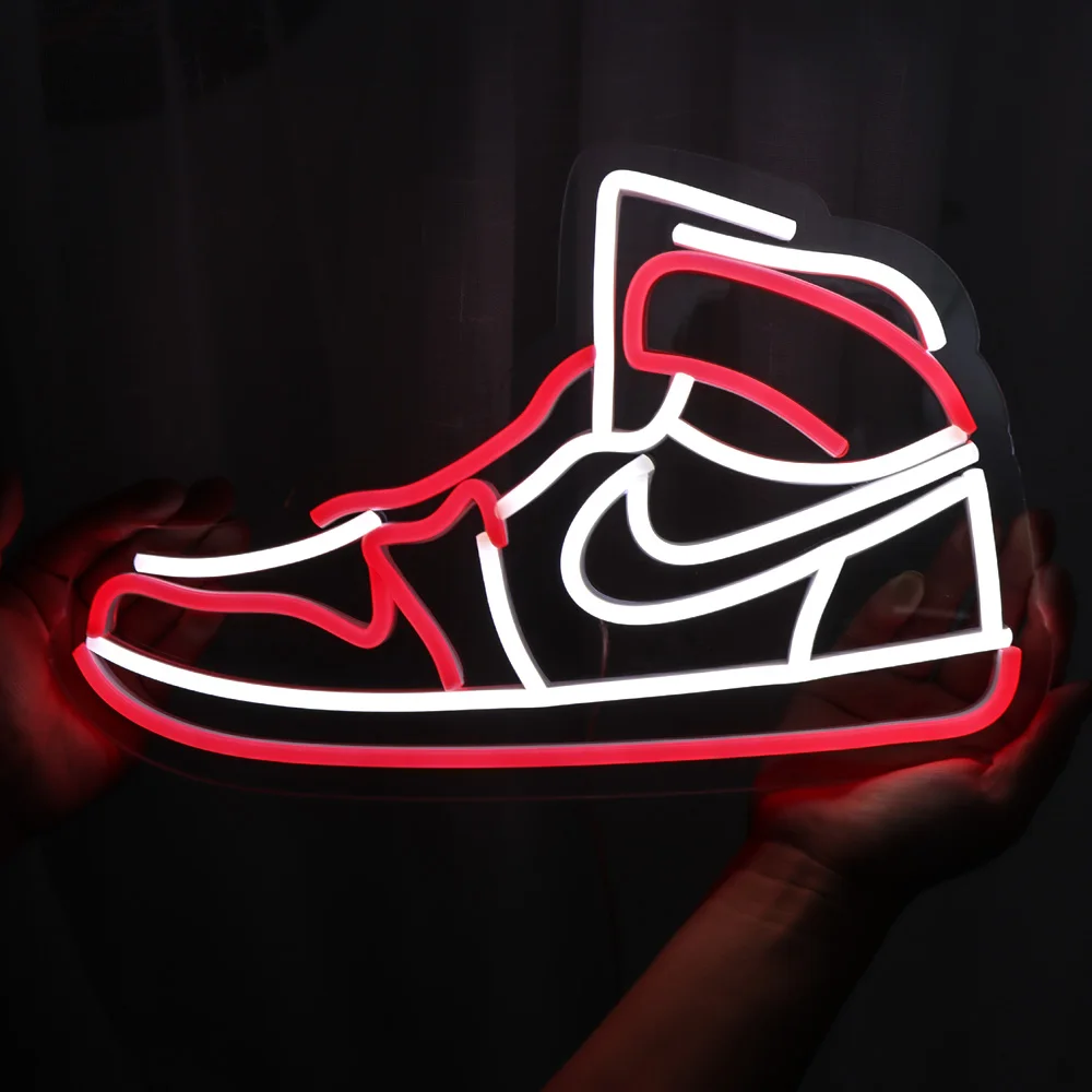 Luzes LED Neon para Sapatos, Loja Decoração