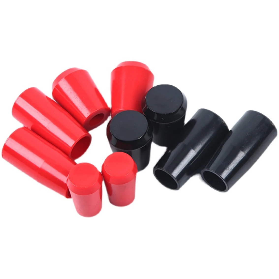 1/2/4pcs M6/M8/M10/M12/M16 Long Sleeve Knob Thread Machine Tool Replacement Bakelite Hand Sleeve Lever Knob Red/Black