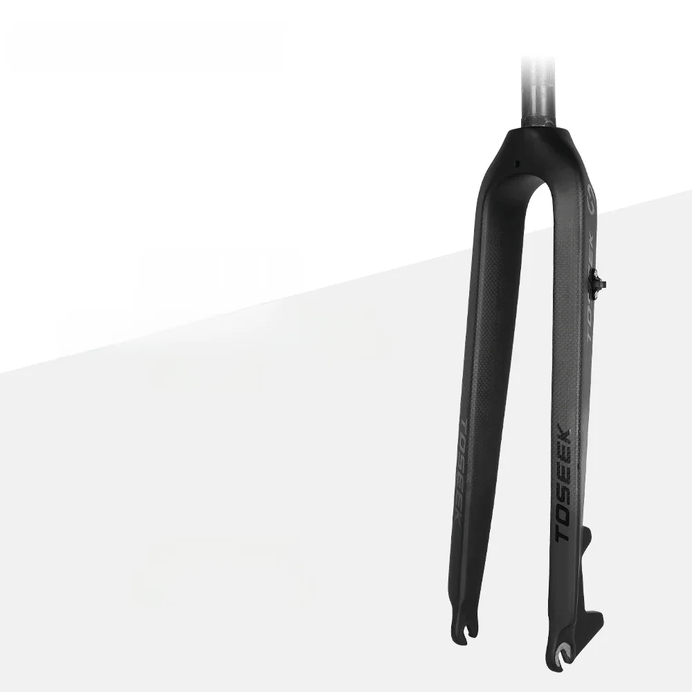 AliExpress UK TOSEEK M10 MTB Fork Full Carbon Fiber Bike Front Fork 27.5/29" Rigid Bicycle Fork Straight Tube