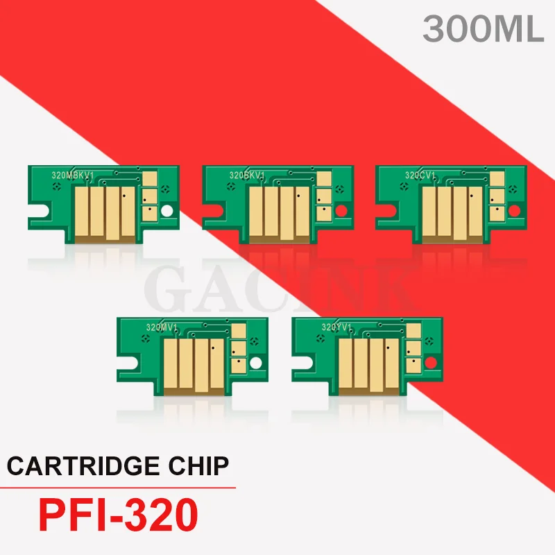 PFI-320 PFI320 PFI 320 Permanent Cartridge Chip For Canon imagePROGRAF TM-200 TM200 TM-205 TM-300 TM-305 TM300 TM305 Printer