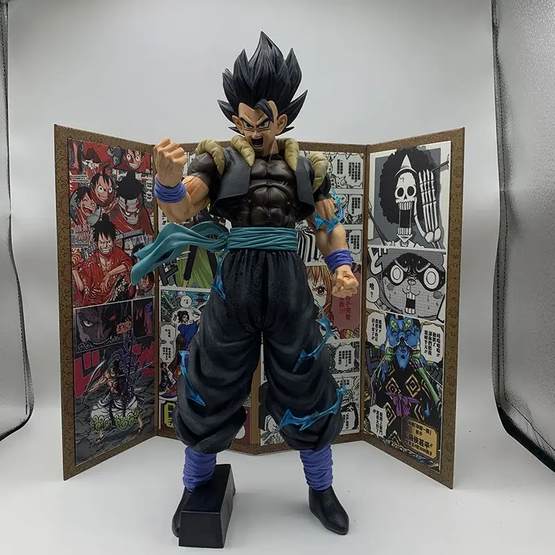 46cm bandai figura anime dragon ball z gk super saiyan vegeta figura de ação pvc collectible ornamento decorativo figura boneca brinquedo