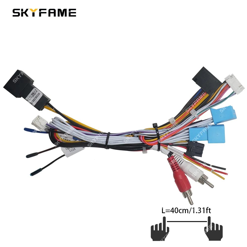 SKYFAME Auto 16pin Kabelbaum Adapter Canbus Box Dekodieren Android Radio Power Cabler Für Benz GL X164 GL300-550 ML Klasse W164