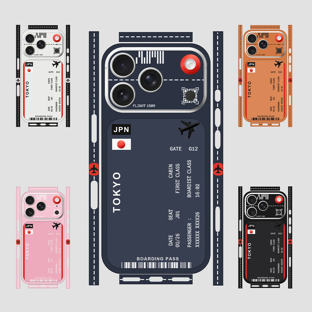 

For iPhone 17 Pro Vinyl Skin Wrap Sticker Smooth Finish Slim Fit Phone Skins By Nexa - IPM050 Japan Ticket Collection