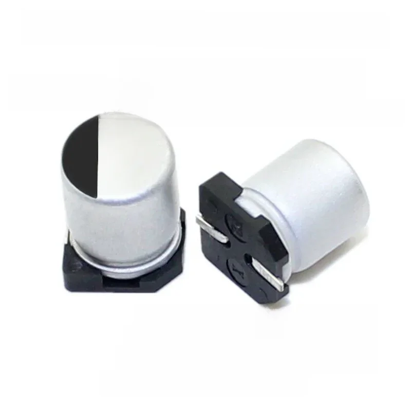 20 SZTUK/PARTIA 100UF SMD Aluminiowy Kondensator Elektrolityczny 6.3V 10V 16V 25V 35V 50V 63V 100V 5X5.4 6.3X5.4X6.3X7.7 8X6.2 8X10.5 100UF — zdjęcie 2