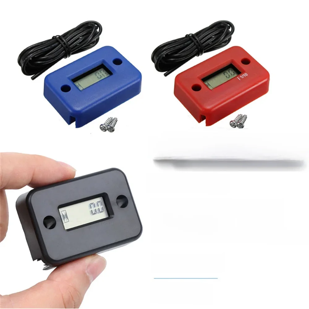 AliExpress NONE Waterproof LCD Display Digital Hour Meter Inductive timer for Bike Motorcycle ATV Snowmobile Marine Engine Gasoline Engine