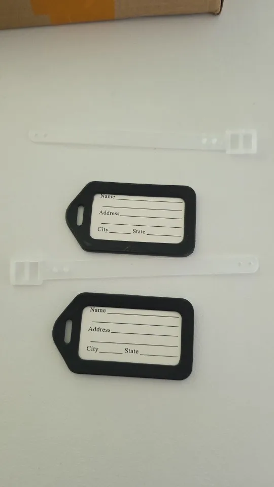 1-10PCS Luggage Tag Boarding Shipping Plastic Baggage Tags Travel Accessory Women Men Suitcase ID Address Name Holder Bag Label photo review