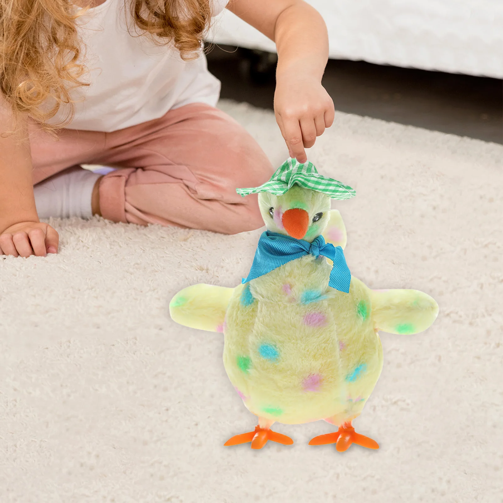 鶏の卵を産む電動ぬいぐるみ、踊る音とLEDライト付き、幼児の誕生日プレゼント、動物の楽しいおもちゃ