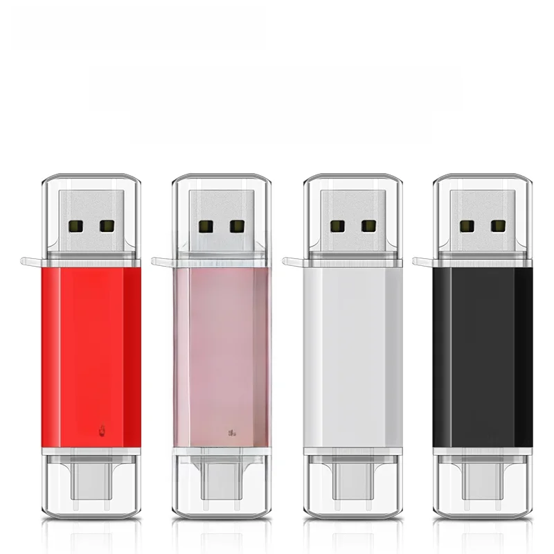 Pendrive Type C OTG USB Flash Drive 128GB 64GB 32GB 16GB 8GB 4GB USB Memory Stick 2.0 Pendrive Hoge snelheid voor Type-C-apparaat - afbeelding 2