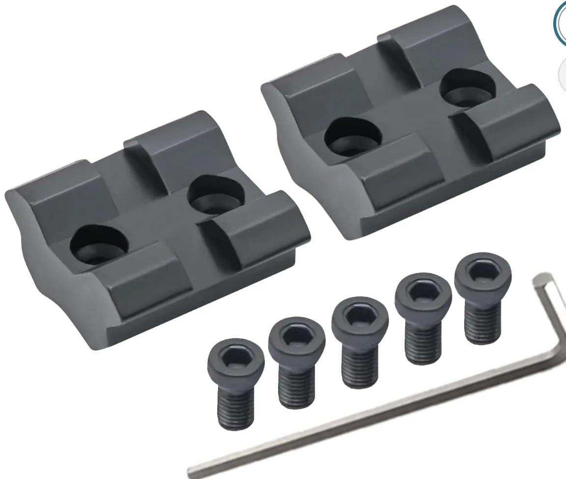 2-PC Each 21.2 Inch Long Savage 70459 Rascal Scope Mount Base Kit Rail Hard Anodized Aluminum w/Matte Black Finished