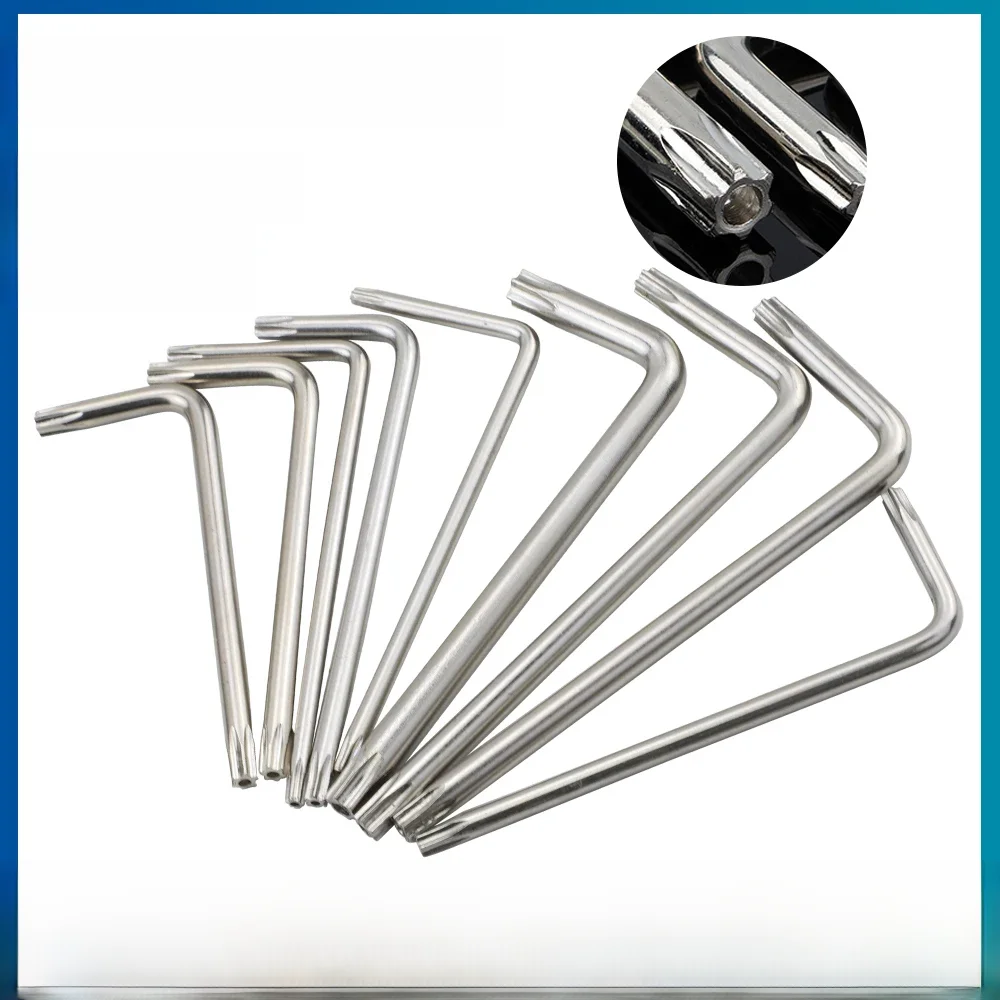 Outil à main clé Torx clé étoile de Type L nickelée T6 T7 T8 T10 T15 T20 T25 T30 clés Torx de sécurité inviolables