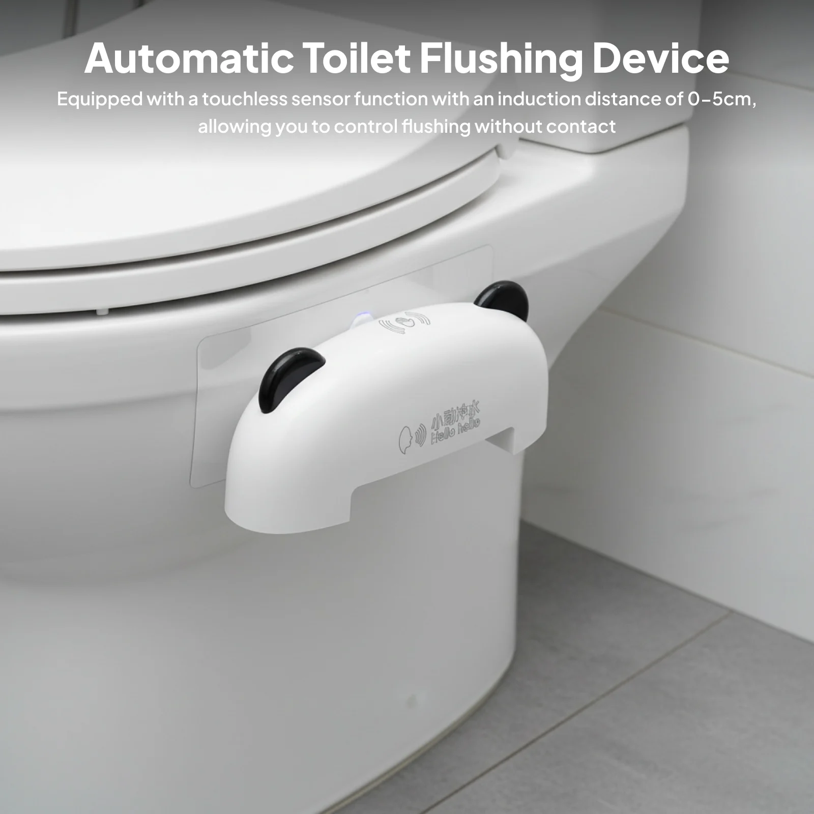 Voice Activated Toilet Auto Flusher Kit Hands Free Toilet Flusher w/ Voice Control Automatic Toilet Flushing Device for Home Use