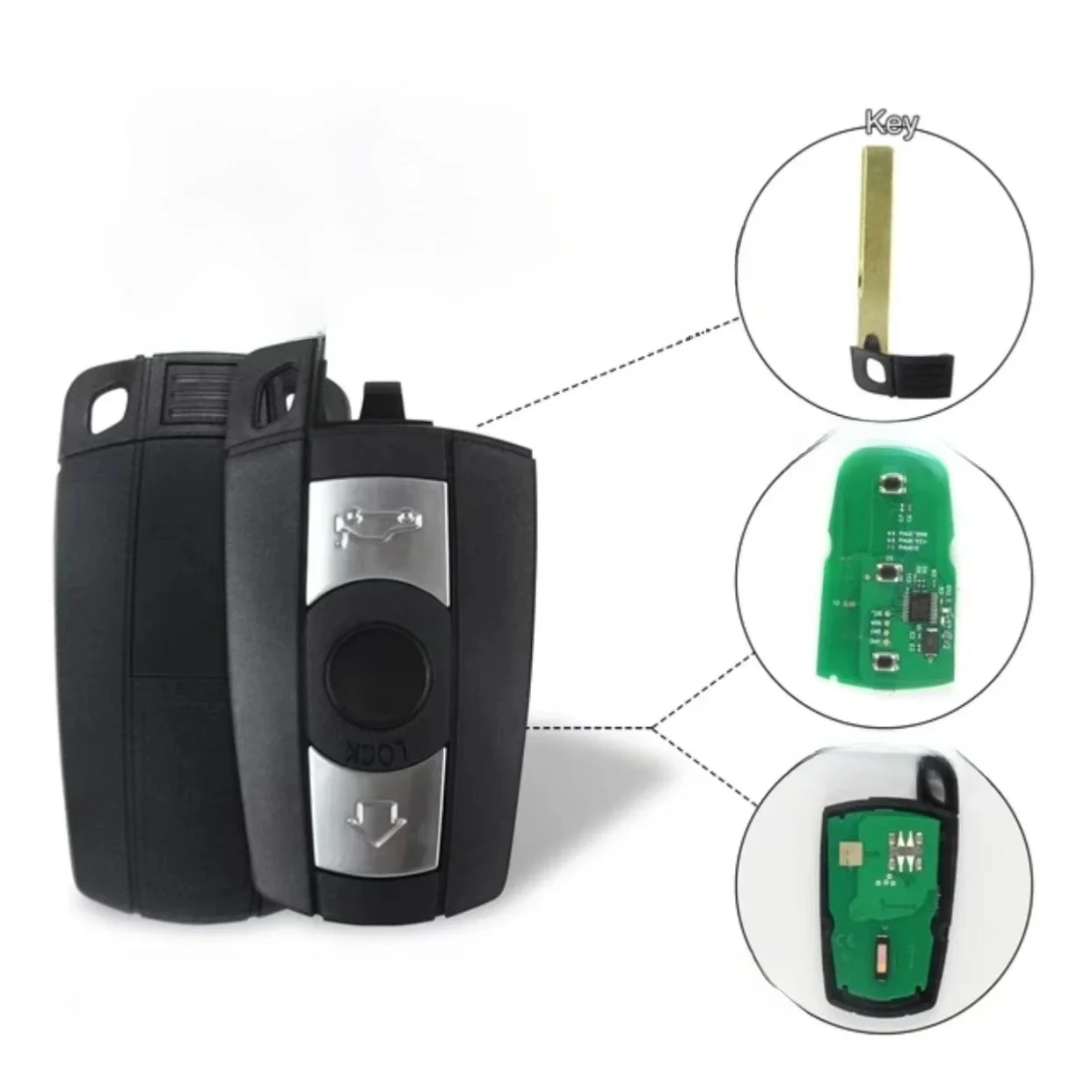 Clé de phare de voiture intelligente pour BMW, système CAS3, 315MHz, 433 successifs, Z, 315, LPMHZ, 868MHz, FSK, X5, X6, Z4, série 1, 3, 5/7, véhicule