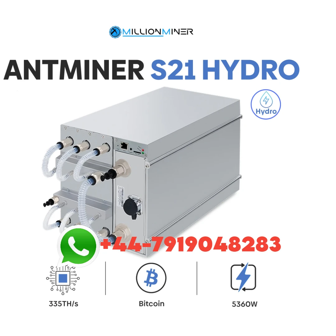 

Q1 новейший Antminer S21 Hyd 335T 5360W BTC Майнер ASIC для майнинга биткоинов