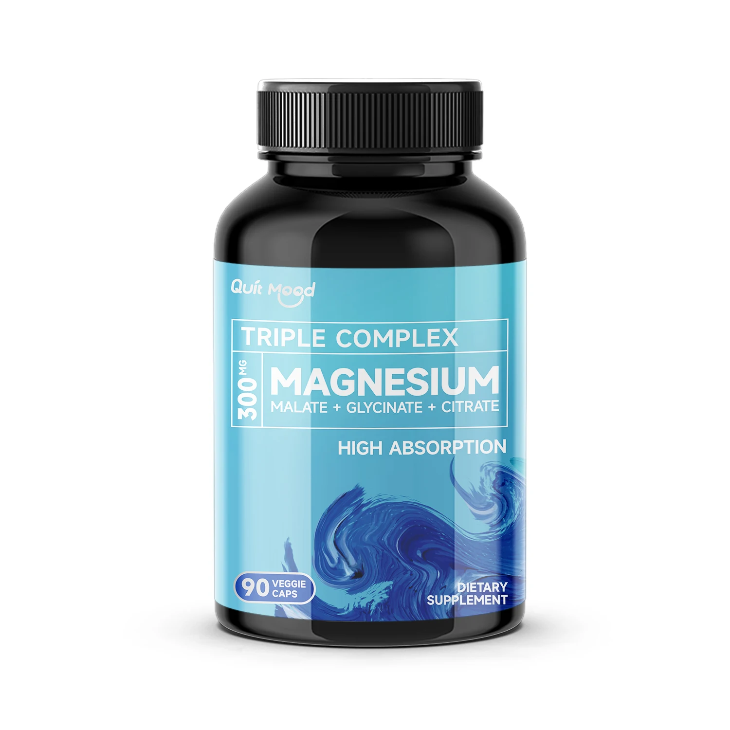 

Quit mood-Triple Magnesium Complex | 300mg of Magnesium Glycinate, Malate, & Citrate for Energy Support | 90 Caps