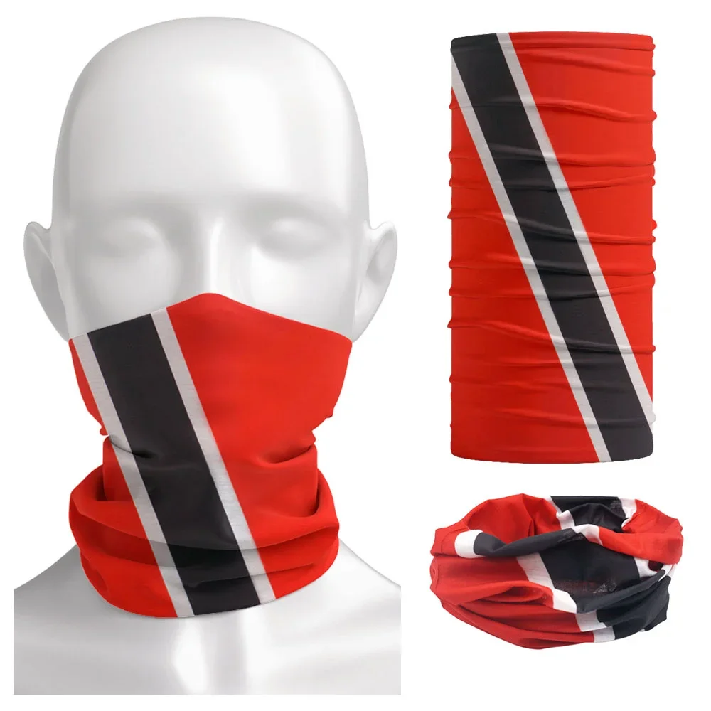 AliExpress Fandana Gear Republic of Trinidad and Tobago Flag Printing Bandanas Adults Outdoor UV Protection Face Mask Neck Gaiter Cycling Scarf Snood