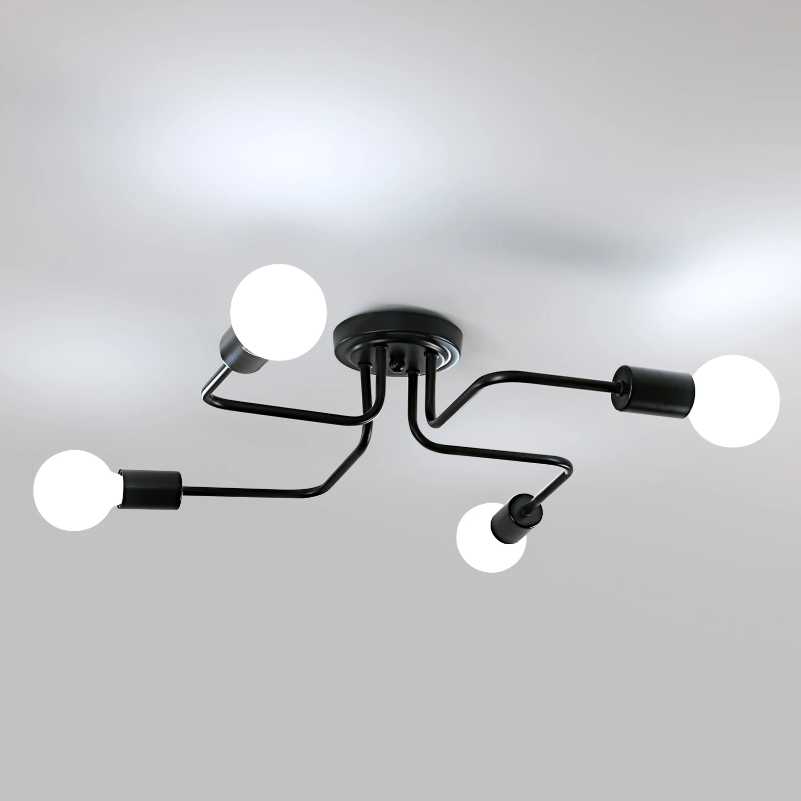 

Industrial Sputnik Chandelier, Ceiling Lamps Lights of Dinning Room Kitchen Island Hallway Bedroom ( E26 Bulb Not Included)
